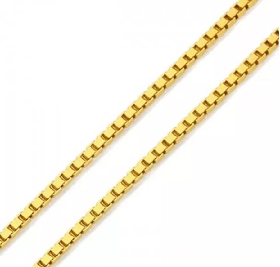 Corrente de ouro feminina delicada - Corrente De Ouro 18k Veneziana De 0,5mm Com 45cm