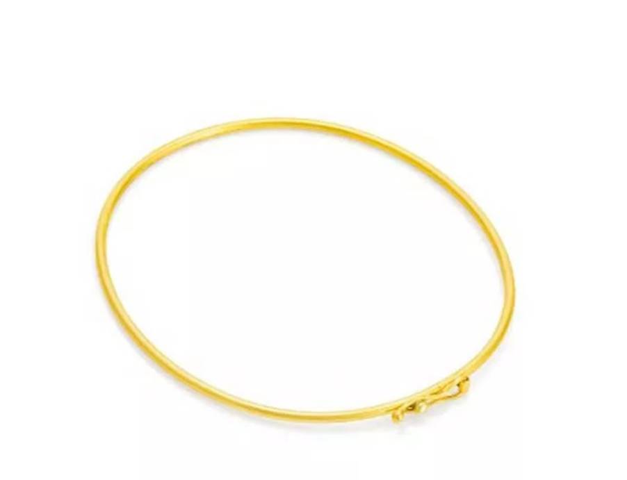 Bracelete de Ouro 18k De 1,2mm Com 6,5cm