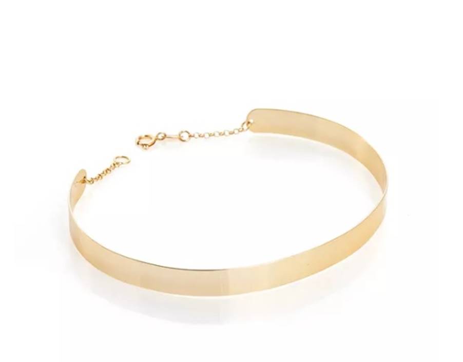 Bracelete de Ouro 18k Meia Lua