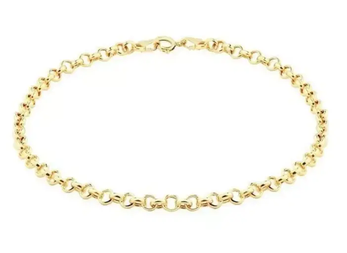 Pulseira de Ouro 18k Português De 2,5mm com 18cm